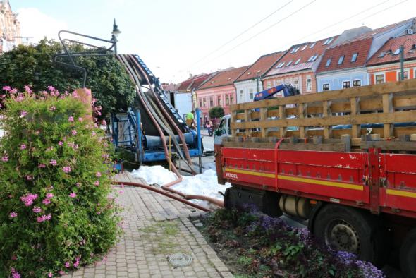 Oprava kanalizácie v centre mesta Oprava kanalizácie v centre mesta