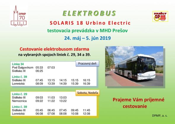Elektrobus v uliciach Prešova. Povoziť sa v ňom môžete bezplatne. Elektrobus v uliciach Prešova. Povoziť sa v ňom môžete bezplatne.