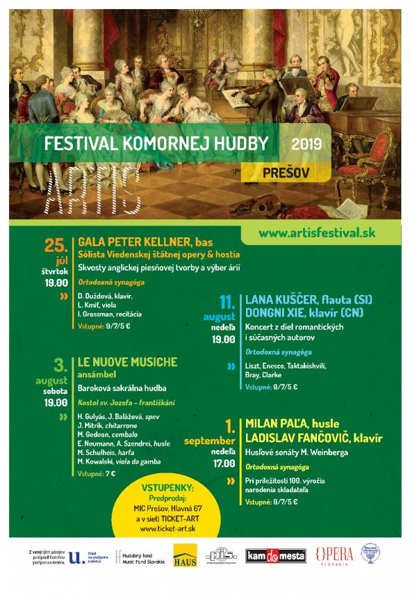 ARTIS festival komornej hudby 2019 opäť zaplní synagógu ARTIS festival komornej hudby 2019 opäť zaplní synagógu