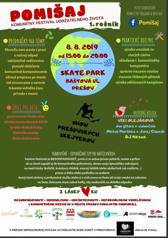 POMIŠAJ - jedinečný komunitný festival v Prešove POMIŠAJ - jedinečný komunitný festival v Prešove