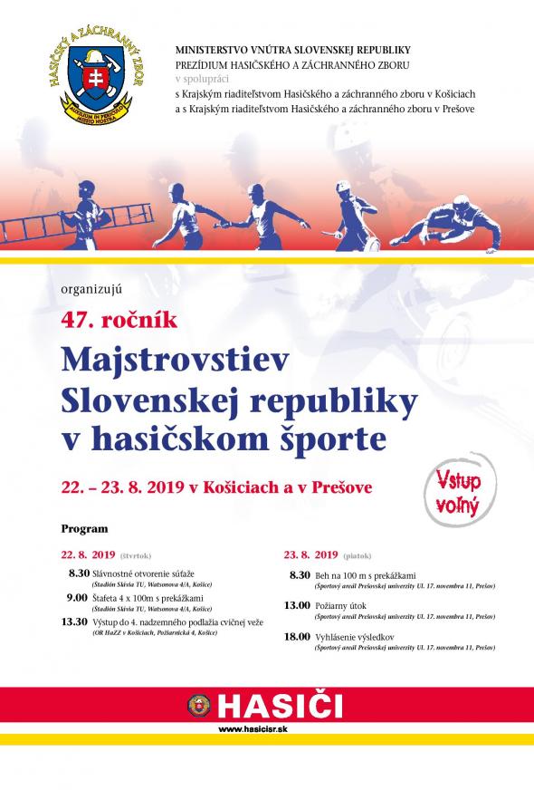 Hasiči si zmerajú svoje sily na Majstrovstvách Slovenska Hasiči si zmerajú svoje sily na Majstrovstvách Slovenska